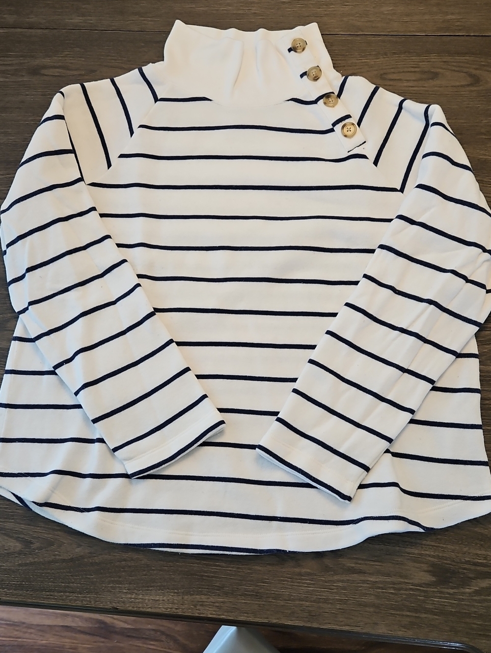 JCrew Button-Shoulder Sweatshirt